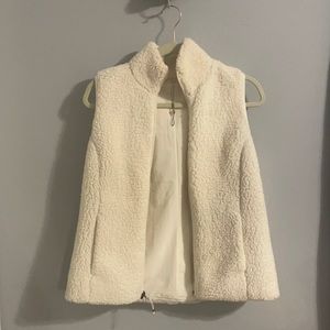 Faux Fur White Vest